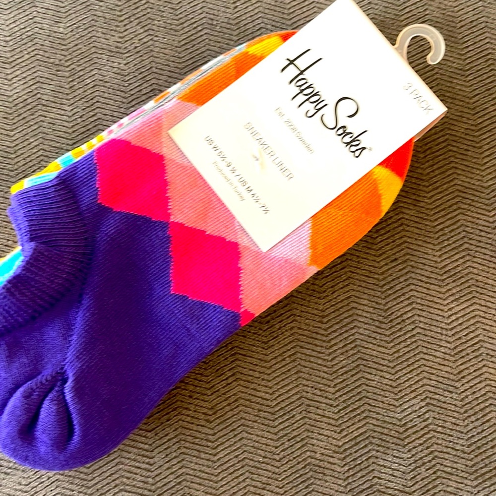 Happy Socks in various colors for women, size 5 1/2 to 9 1/2, NIP.